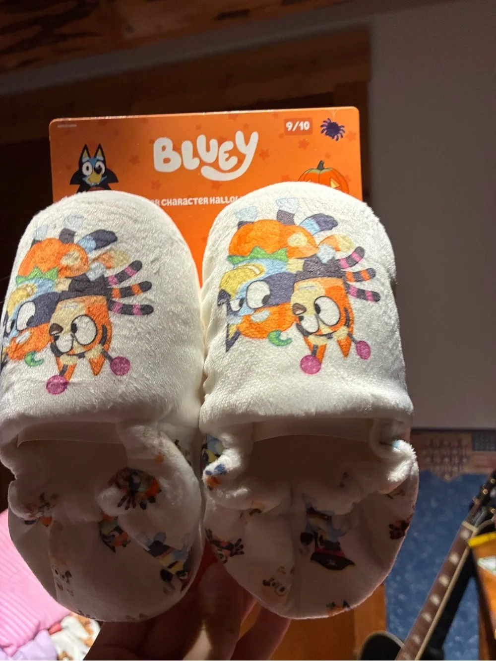NWT Bluey and Bingo Halloween Toddler Slippers
